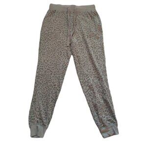 Thread & Supply Green Leopard Print Jogger Pants Size XS NWT